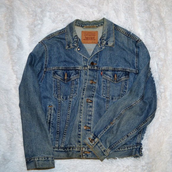 Levi's Other - Vintage Denim Levi's Vintage 90’s Trucker Jean Jacket 70507-0389 Medium Red Tab